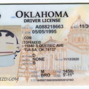 Fake Oklahoma Driver License