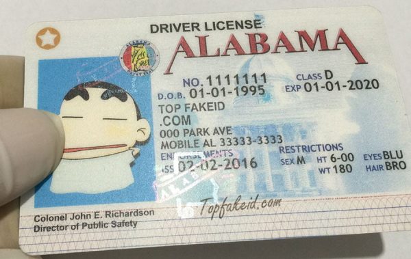 Fake Alabama Driver License