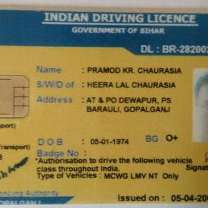India Fake Driver’s License for Sale